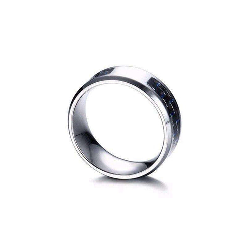 Bague Loup Gravé (Acier)